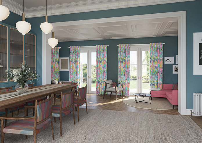 Kolkata Velvet, Rainbow - Made to Measure Curtain - Image 8